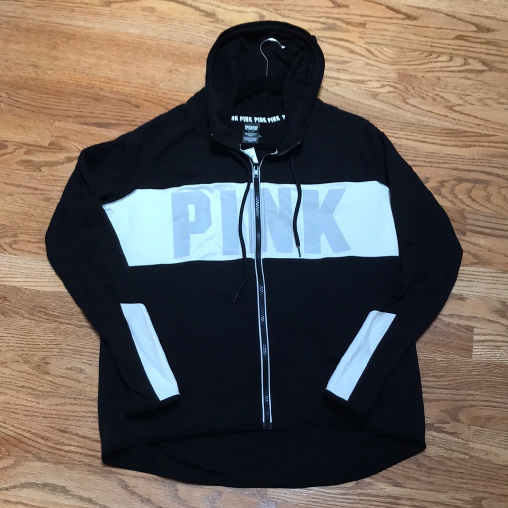 VS Pink full zip hoodie size L